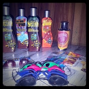 A Lot of tanning bed supplies